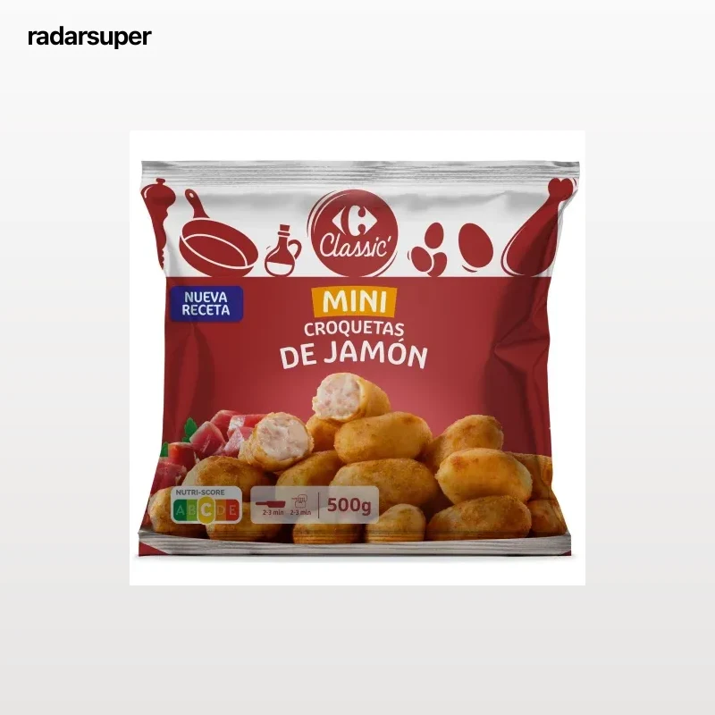 Croquetas mini de jamón Carrefour Classic 500 g.