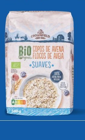 CROWNFIELD Copos de avena suaves Ecológicos