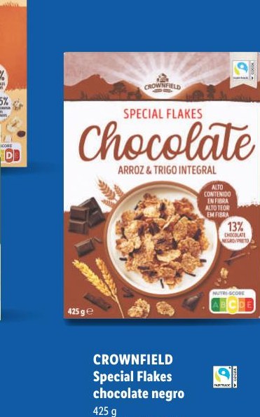 CROWNFIELD Special Flakes chocolate negro