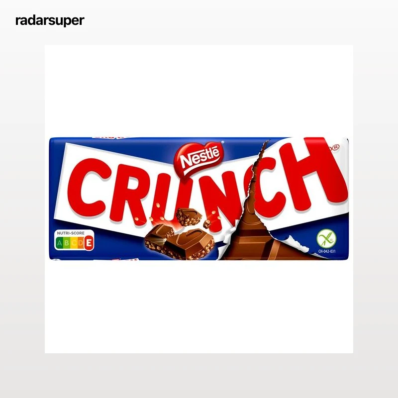 CRUNCH Chocolate con leche con cereales tostados 100 g.