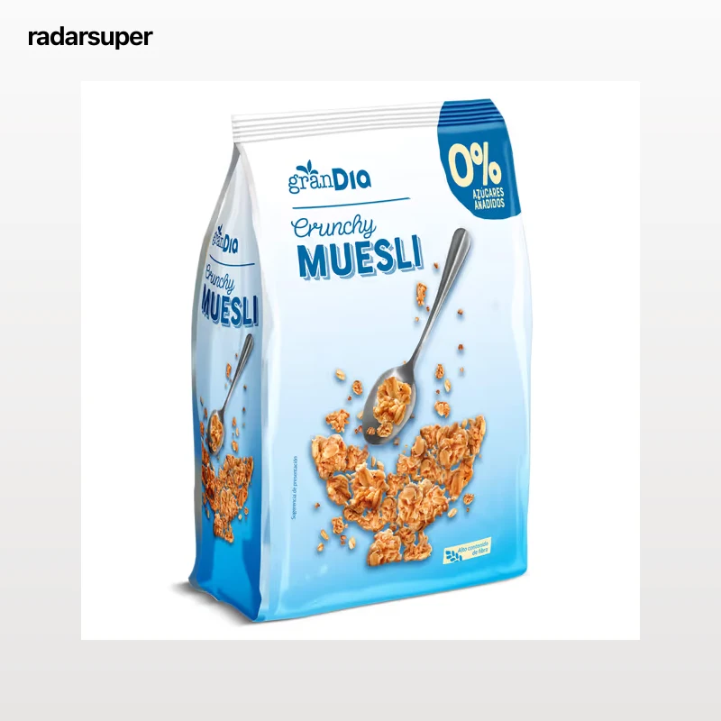 Crunchy muesli 0% azucares añadidos Gran Dia 500 g