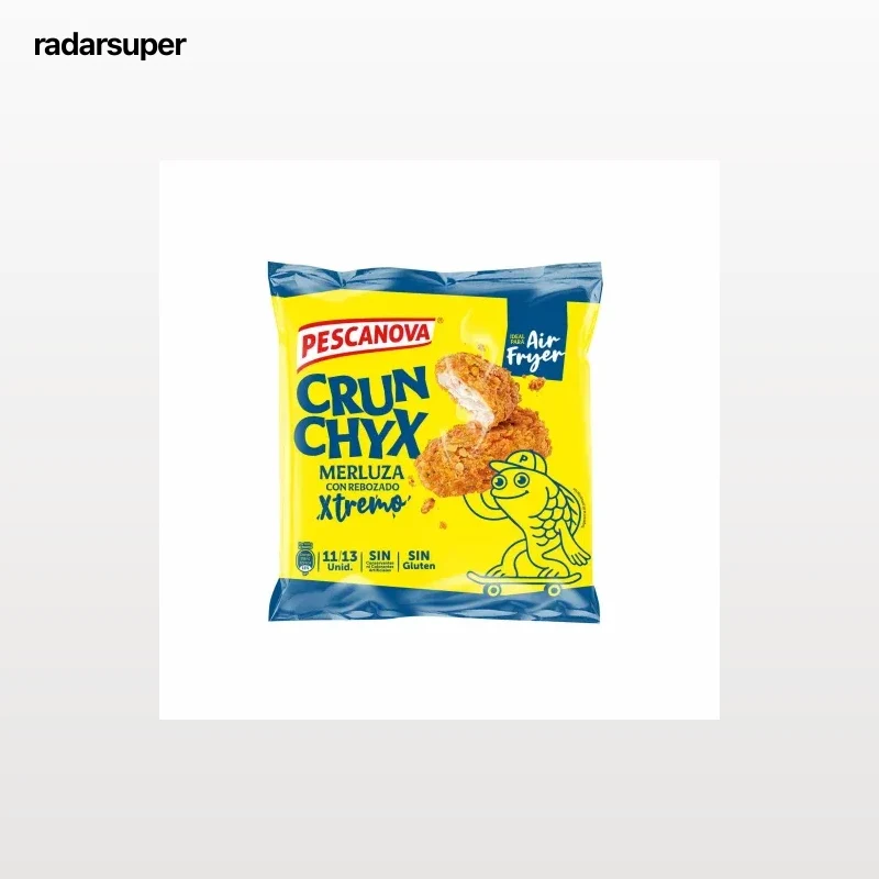 Crunchyx de merluza Pescanova sin gluten 400 g.