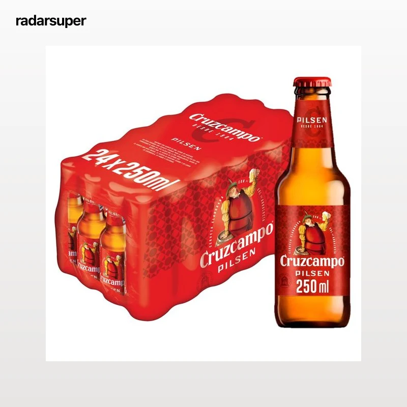 CRUZCAMPO Cerveza tipo Pilsen pack 24 uds de 25 cl.