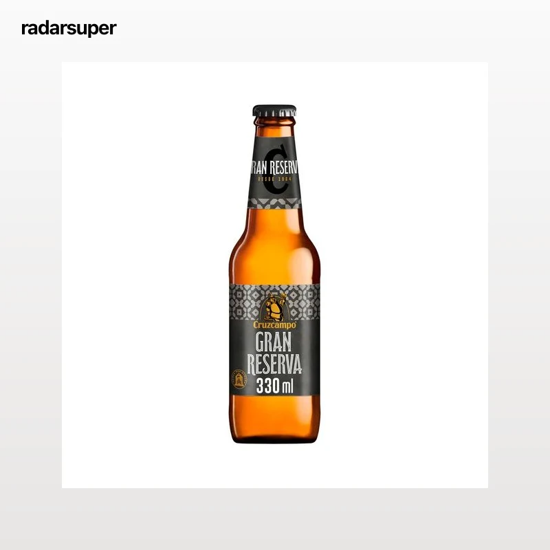 CRUZCAMPO Gran reserva Cerveza rubia 100% malta botella de 33 cl.