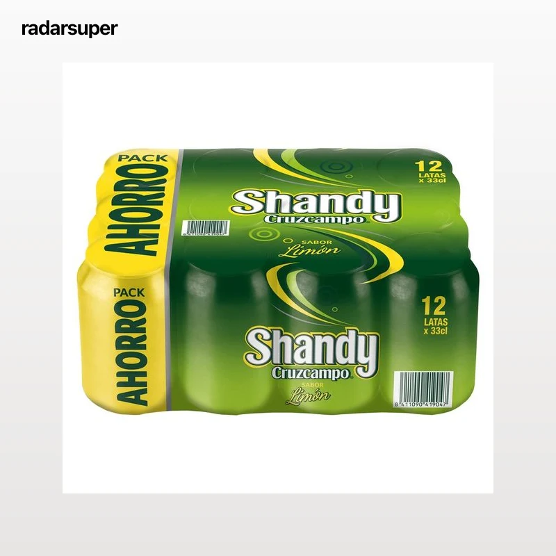 CRUZCAMPO SHANDY Cervezas sabor limón  pack 12 usds. x 33 cl.