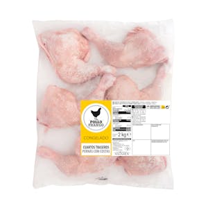 Cuartos traseros de pollo congelados