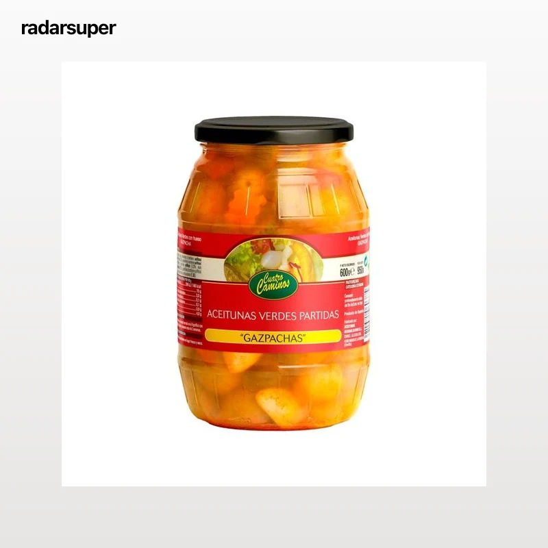 CUATRO CAMINOS Aceituna gazpacha 600 g.