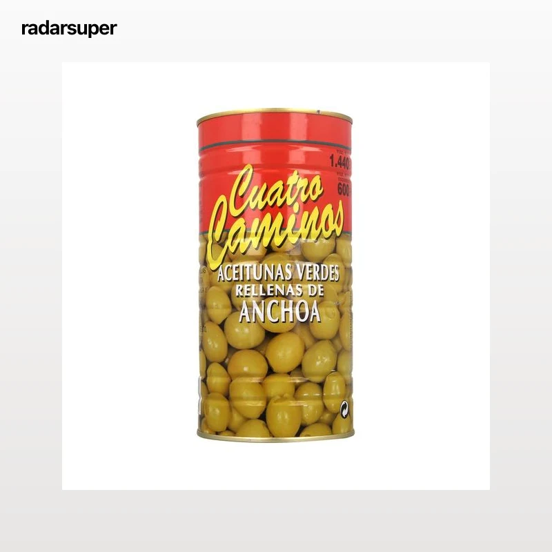 CUATRO CAMINOS Aceituna rellena 600 g.