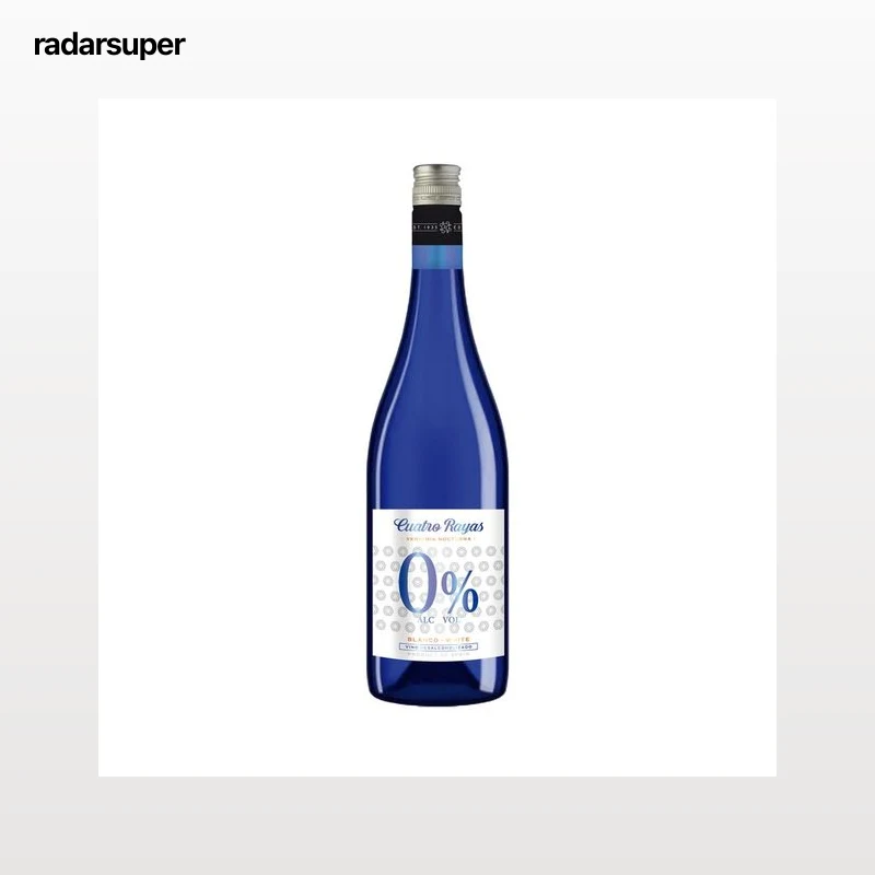 CUATRO RAYAS Vendimia nocturna Blanco verdejo 0% alcohol botella 75 cl.