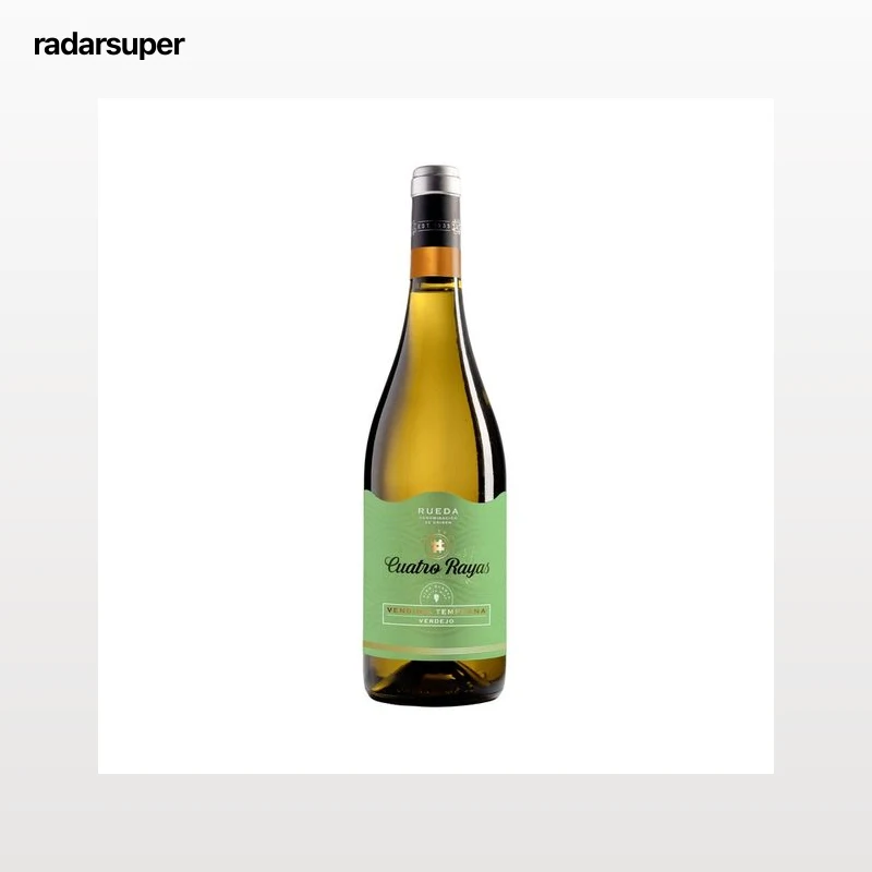 CUATRO RAYAS Vendimia temprana Vino blanco Verdejo con D.O. Rueda botella 75 cl.