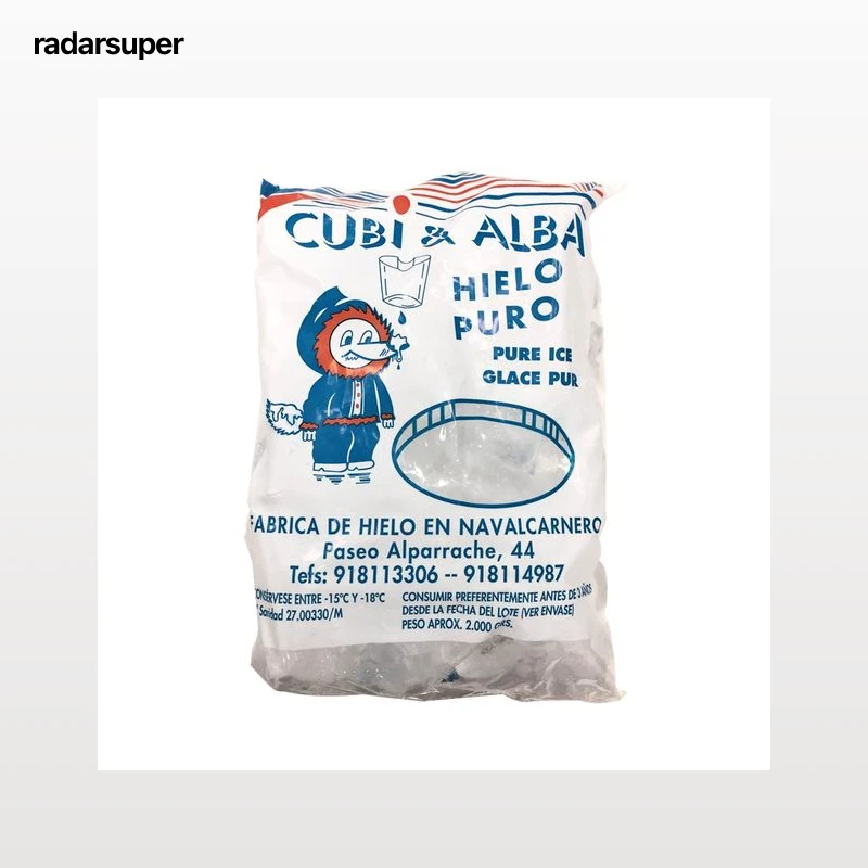 CUBI&ALBA Bolsa de cubitos de hielo 2 kg.