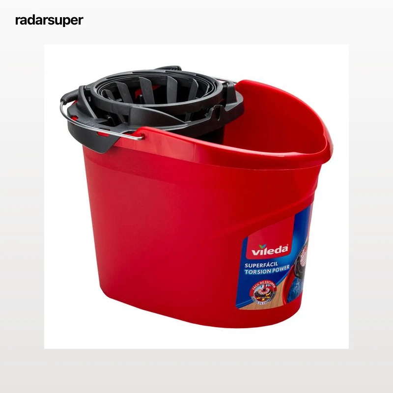 Cubo de fregar con escurridor Vileda color rojo