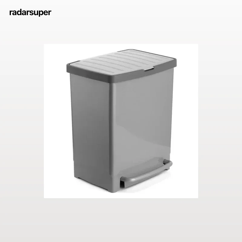 Cubo Reciclaje Pedal con Separador 25L TATAY - Gris
