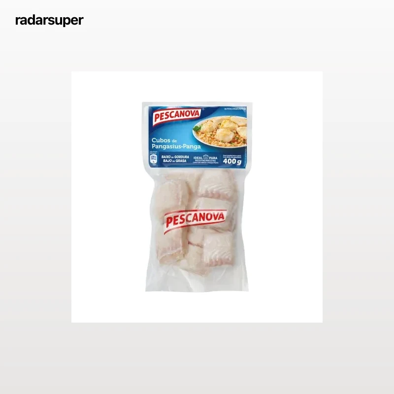 Cubos de panga sin piel congelado Pescanova 400 g.