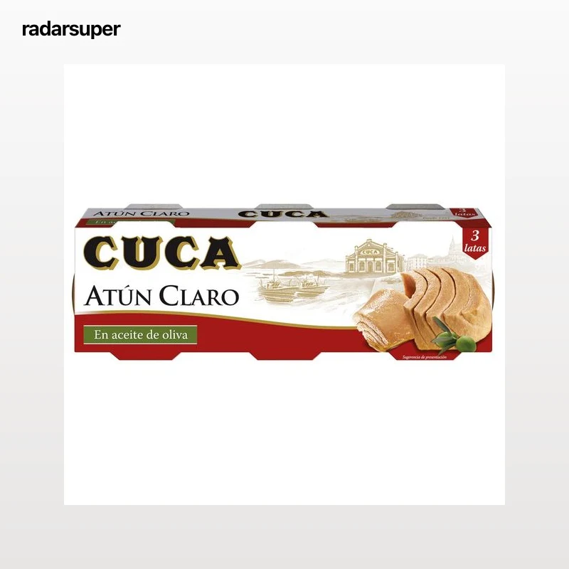 CUCA Atún claro en aceite de oliva pack 3 uds. x 67 g.