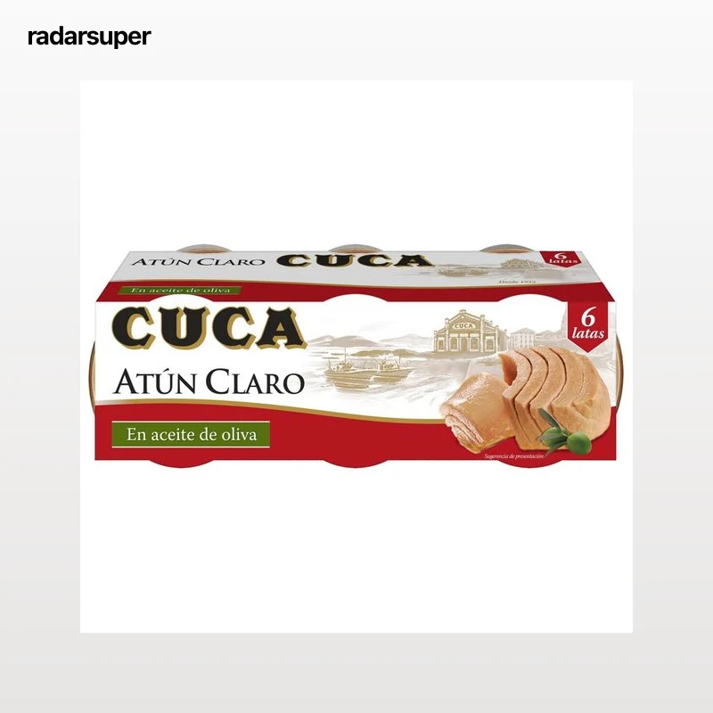 CUCA Atún claro en aceite de oliva pack 6 uds.x 48 g.