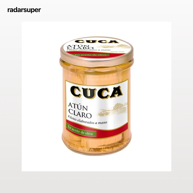 CUCA Filetes de atún en aceite de oliva (elaborados a mano) 180 g.