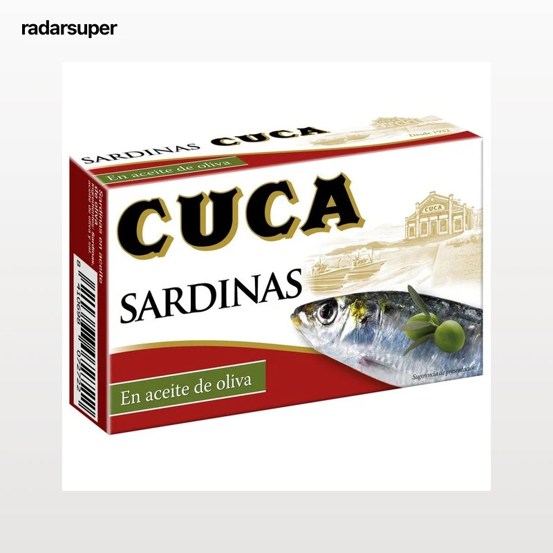 CUCA Sardinas en aceite de oliva lata de 85 g.