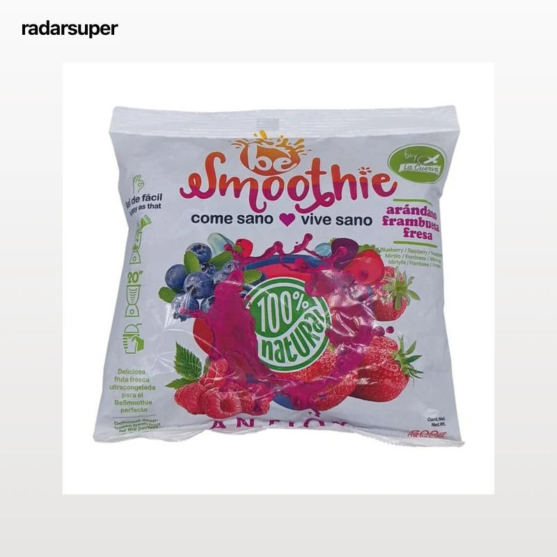 LA CUERVA Be smoothie Arándanos, frambuesas y fresas congeladas 300 g.