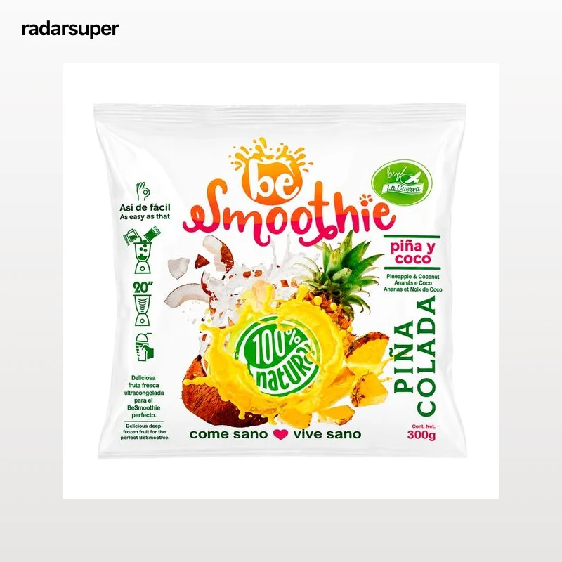 LA CUERVA Be Smoothie de piña colada y coco 300 g.