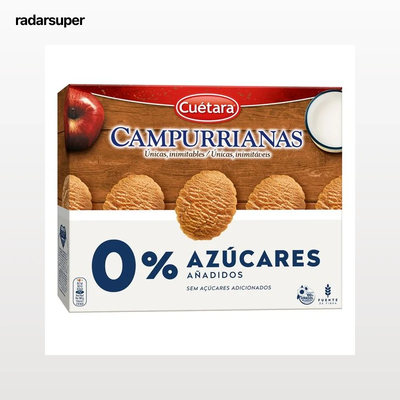 CUÉTARA Campurrianas, Galletas campurrianas sin azúcares añadidos, 320 g.