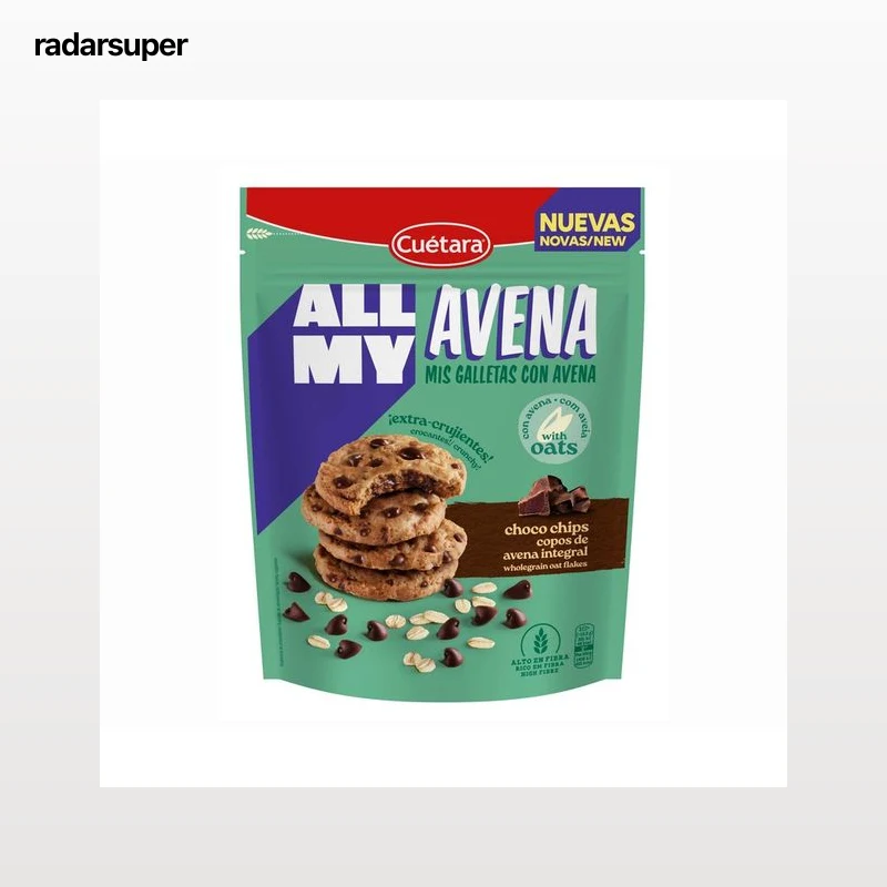 CUETARA Galleta de avena con chocolate 160 g.