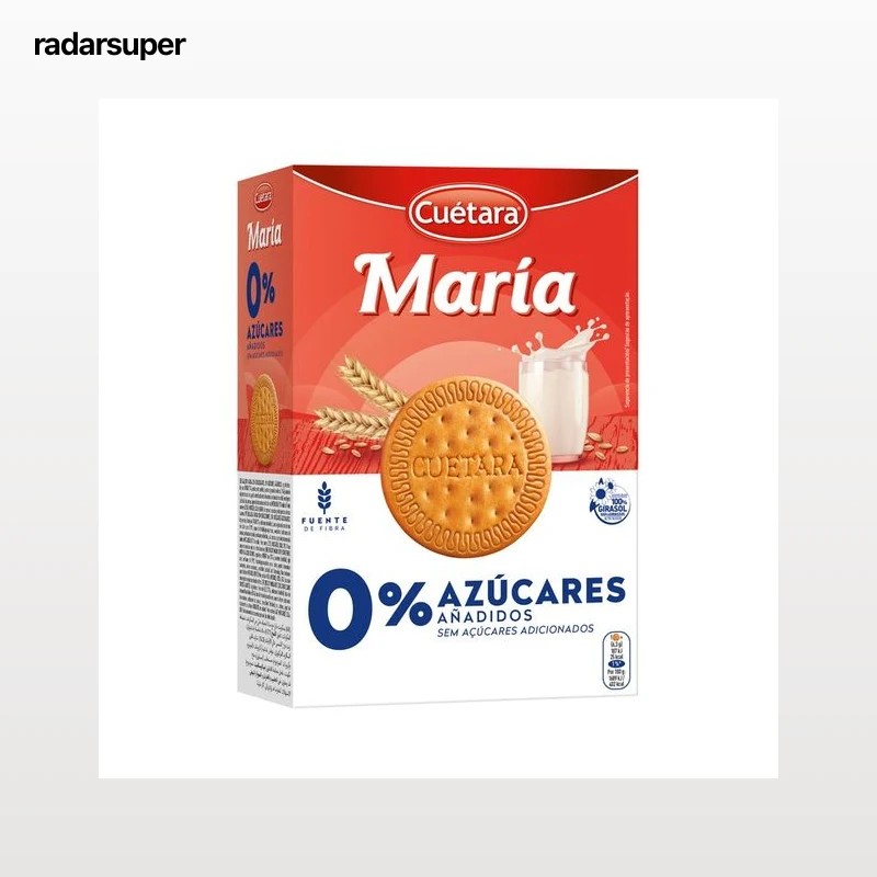 CUETARA Galletas maría sin azucares añadidos 400 g.