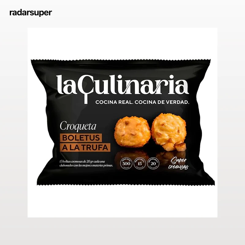 LA CULINARIA Croquetas congeladas de boletus a la trufa 300 g.