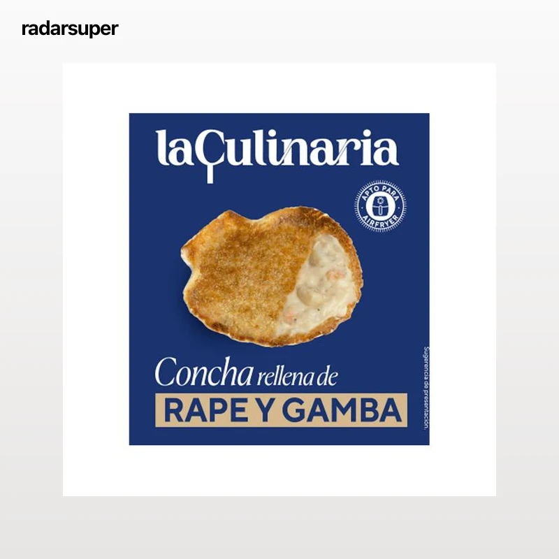 LA CULINARIA Vieira rellena de rape y gambas 90 g.