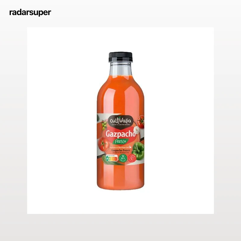 CULTIVALIA Gazpacho fresco con AOVE, sin gluten ni aditivos 1 l.