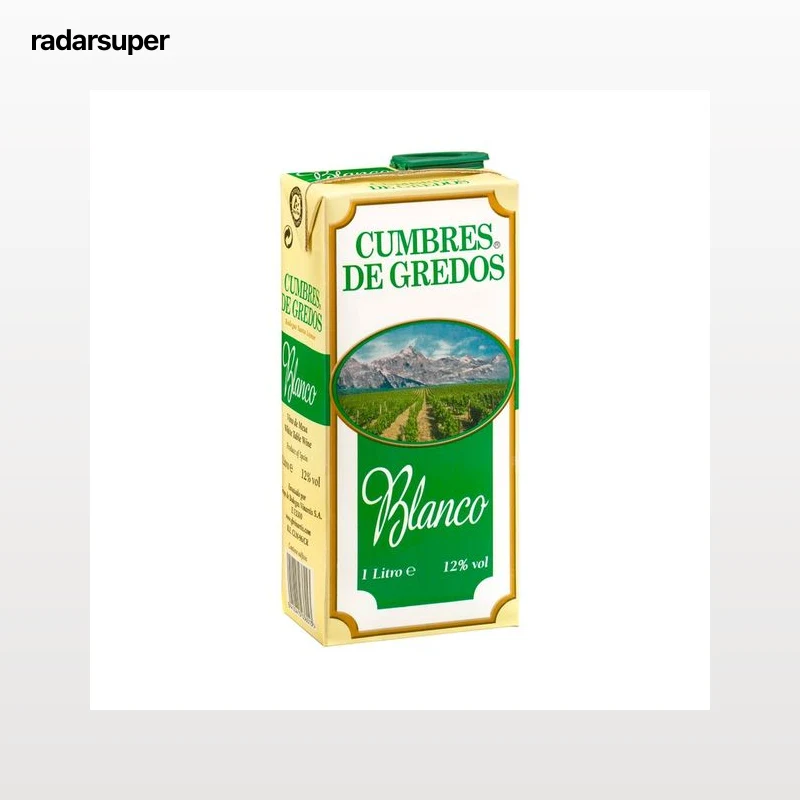CUMBRE DE GREDOS Vino blanco de mesa CUMBRE DE GREDOS brick de 1 l.