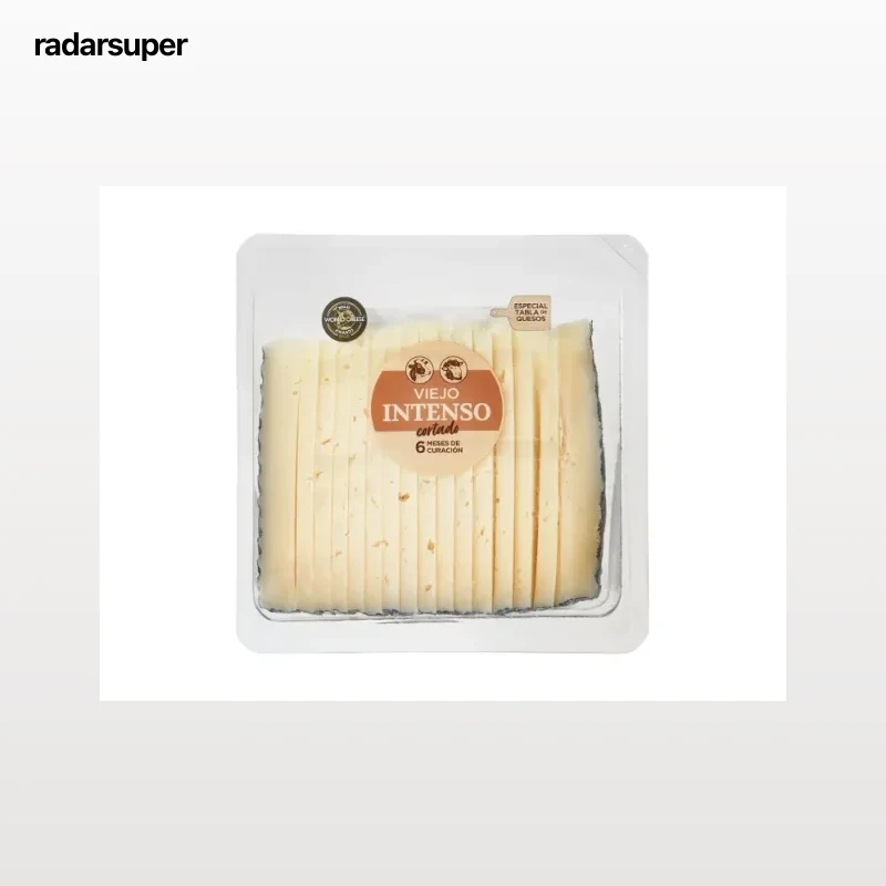 Cuña queso cortado viejo intenso