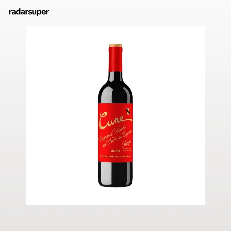 CUNE Colección de la familia Vino tinto reserva con D.O. Ca. Rioja botella de 75 cl.