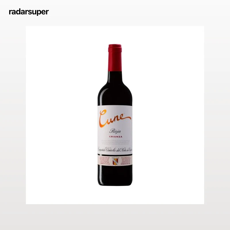 CUNE  Vino tinto crianza con D.O. Ca. Rioja botella de 75 cl.