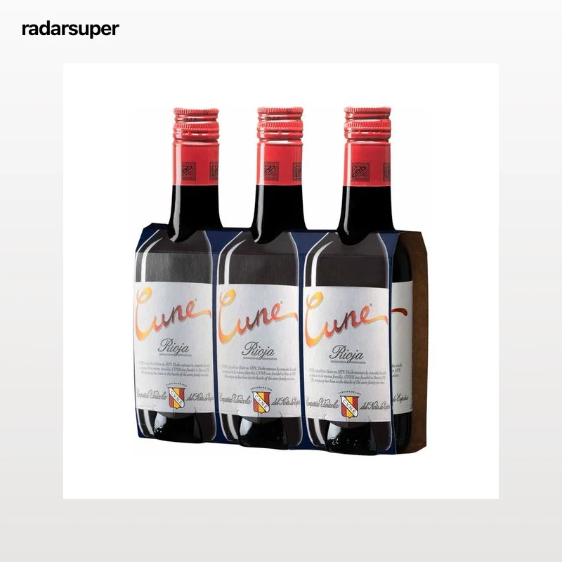 CUNE Vino tinto crianza con D.O. Ca. Rioja botellín 3 x 18.7 cl.