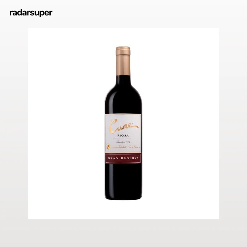 CUNE  Vino tinto gran reserva con D.O. Ca. Rioja botella de 75 cl.
