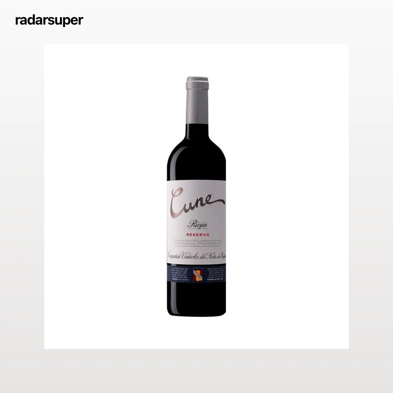 CUNE  Vino  tinto reserva con D.O. Ca. Rioja botella 75 cl.