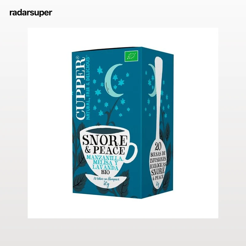 CUPPER Vio snore & peace Manzanilla, melisa y lavanda ecológicas 20 uds.