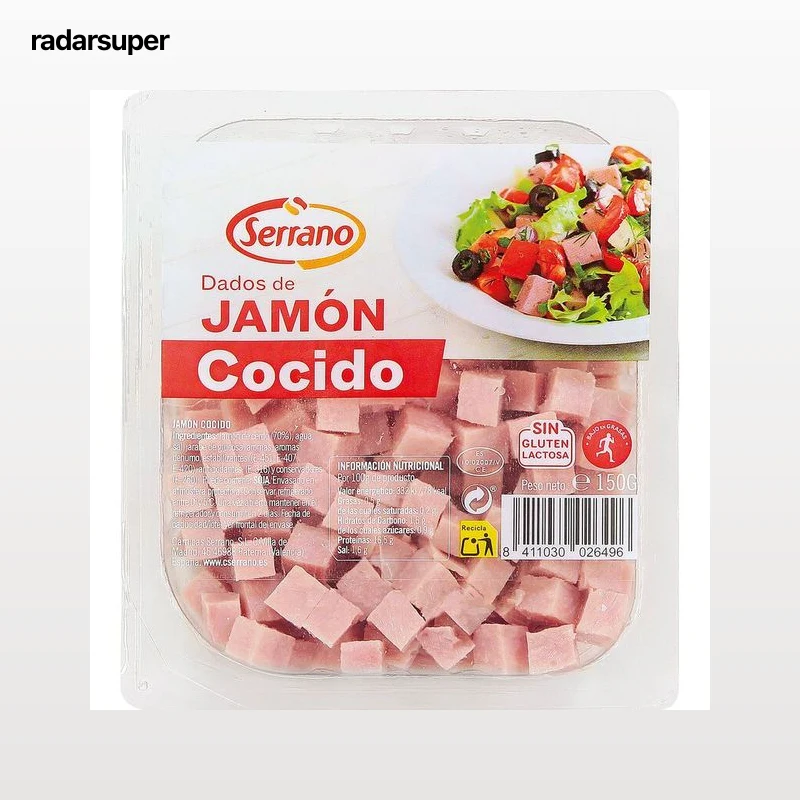 Dados Jamón Cocido Serrano 150G Sin Gluten