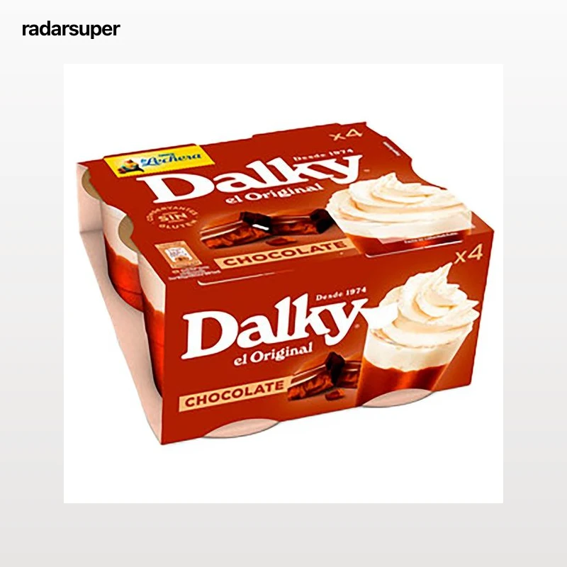 DALKY Copa de chocolate con nata DALKY de Nestlé 4 x 100 g.
