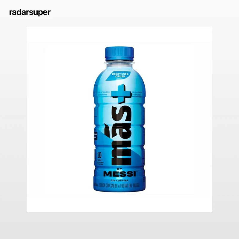 DAMM Bebida deportivas más+ Messi frutas del bosque 500 ml.