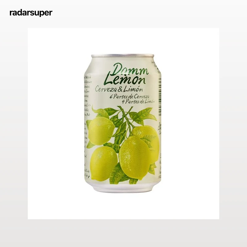 DAMM LEMON Cerveza con limón lata 33cl.