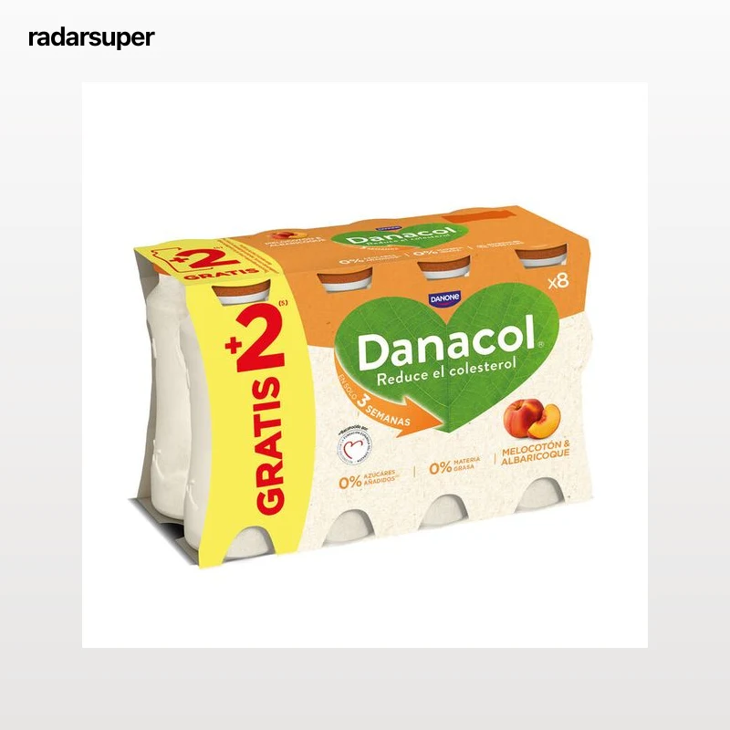 Danacol Melocotón y Albaricoque 8x96ml