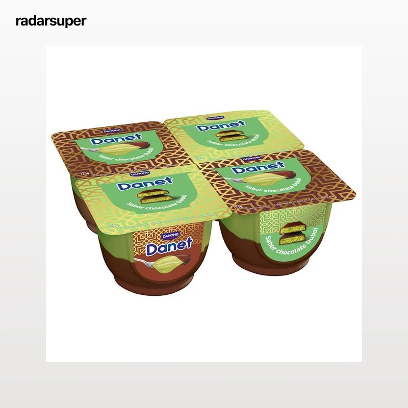 DANET de Danone Natillas de chocolate Dubai 4 x 125 g.