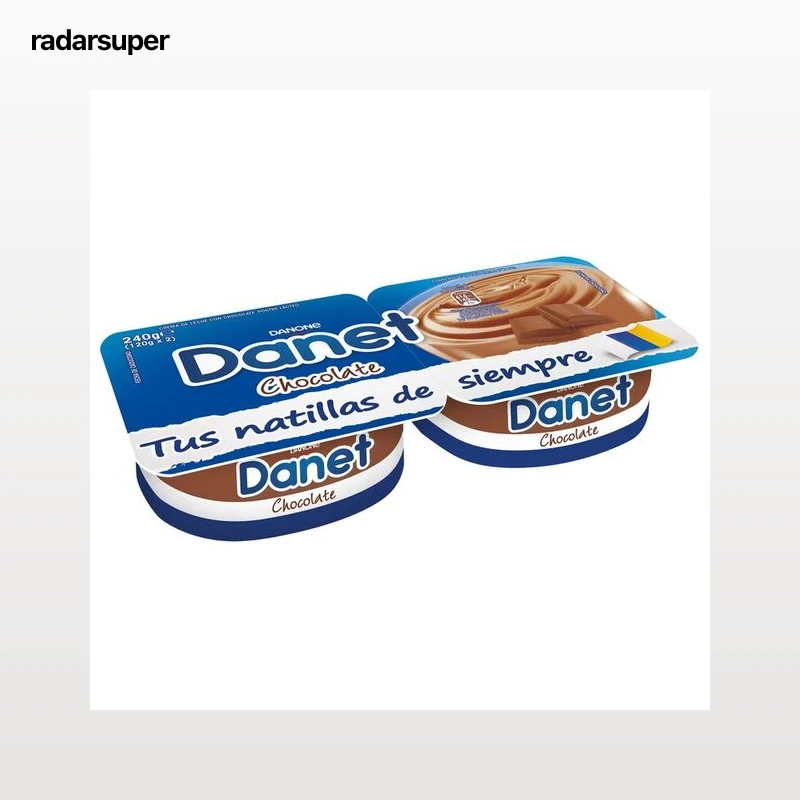 DANET de Danone Natillas con sabor a chocolate 4 x 120 g.