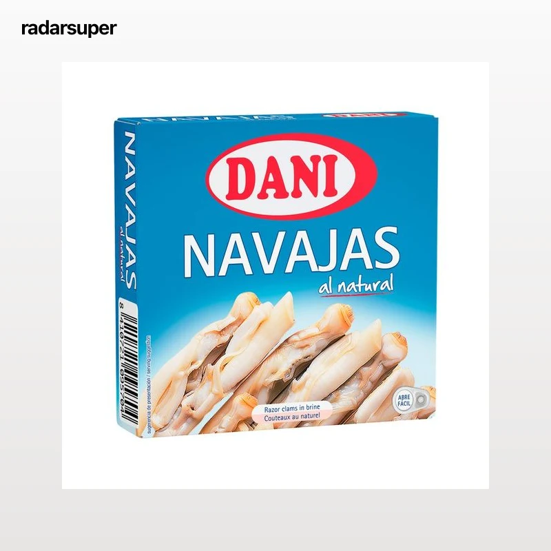 DANI Navajas chilenas al natural lata de 63 g.