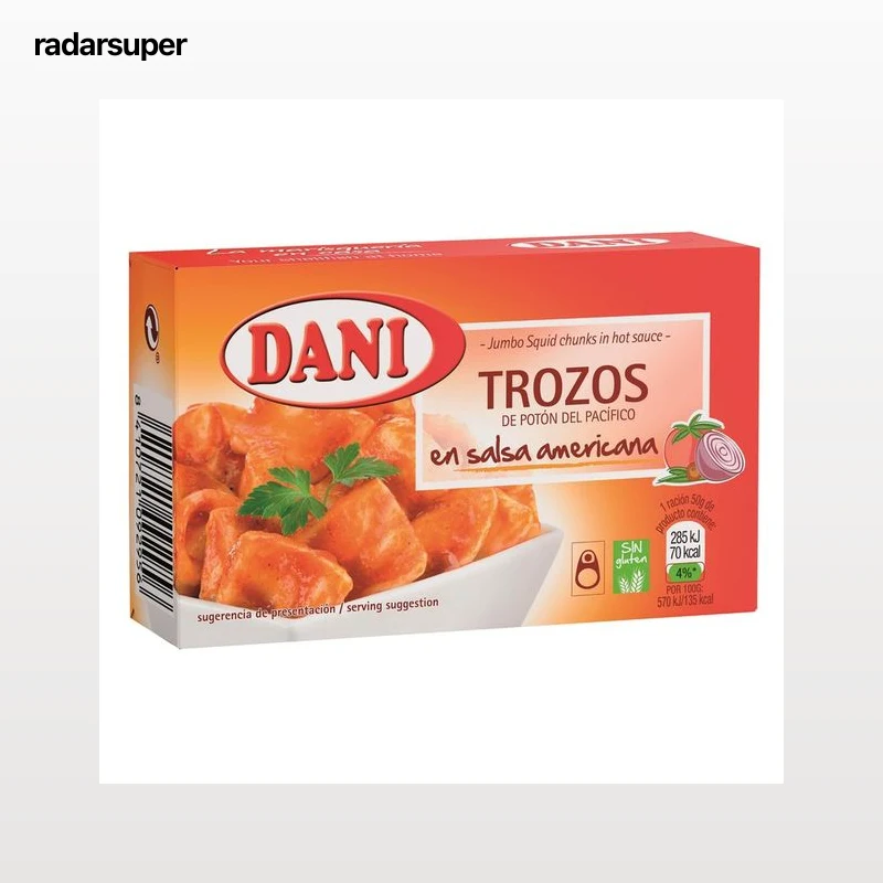 DANI Trozos de potón del Pacífico en salsa americana 68 g.