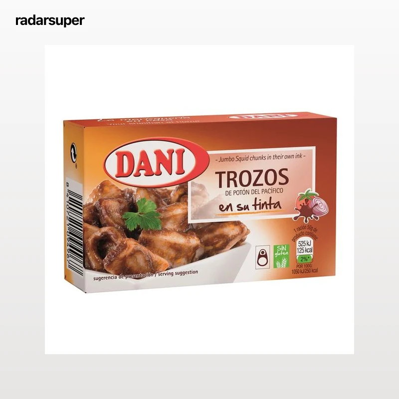 DANI Trozos de potón del Pacífico en su tinta 68 g.