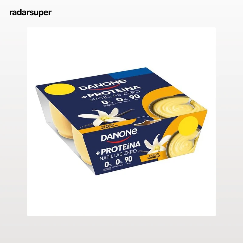 DANONE + Proteína Natillas de vainilla con alto contenido en proteínas 4 x 120 g.