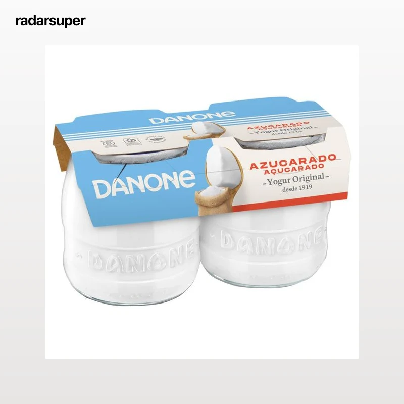 DANONE Yogur natural azucarado Original 2 x 130 g.